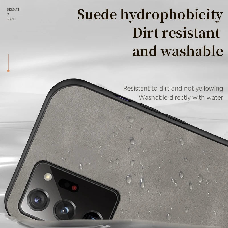 Luxury Leather Texture Silicone Case for Samsung Galaxy Note 20 Ultra 10 Plus 8 9 Back Cover - imagen 3