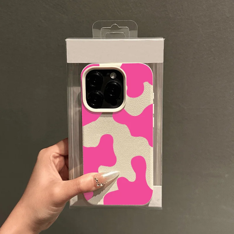 Funda de teléfono con diseño de lichi de vaca roja rosa para Xiaomi Poco X7 X6 X5 F5 F6 F7 M6 Pro, funda de parachoques de silicona TPU suave a prueba de golpes - imagen 3