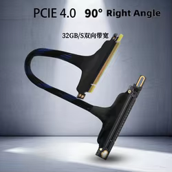 Cable extensor PCIe 4.0 x16 90° para tarjeta gráfica servidor