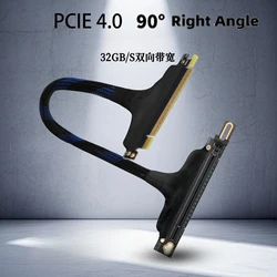 Cable extensor PCIe 4.0 x16 90° para tarjeta gráfica servidor