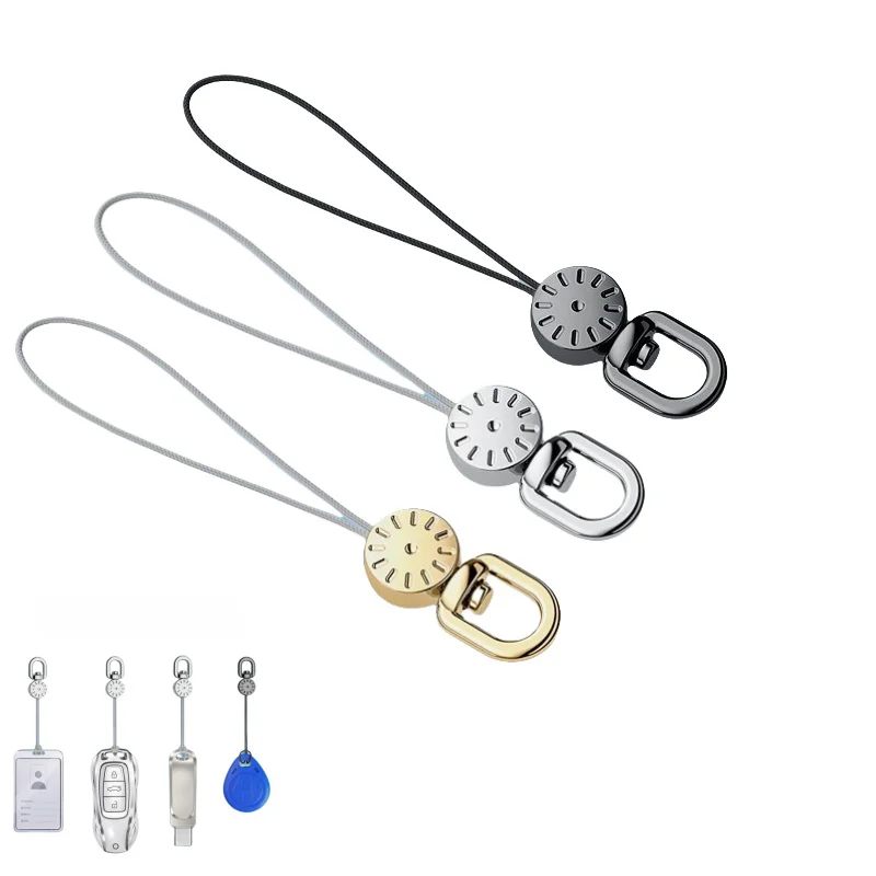 2 cordones para teléfono móvil 360 ° Correas de cordón de teléfono giratorias para unidades flash USB, Mp3, Mp4, cámaras, accesorios de cordón de teléfono - imagen 2