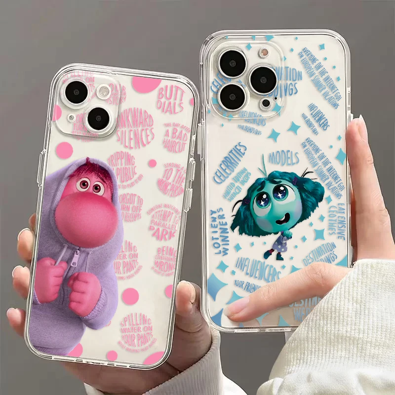 Funda de teléfono transparente con dibujos animados para iPhone, carcasa bonita para iPhone 16, 15, 14, 13, 12, 11, Mini Pro Max, X, XR, XSMax, 7, 8 Plus, SE20 - imagen 3