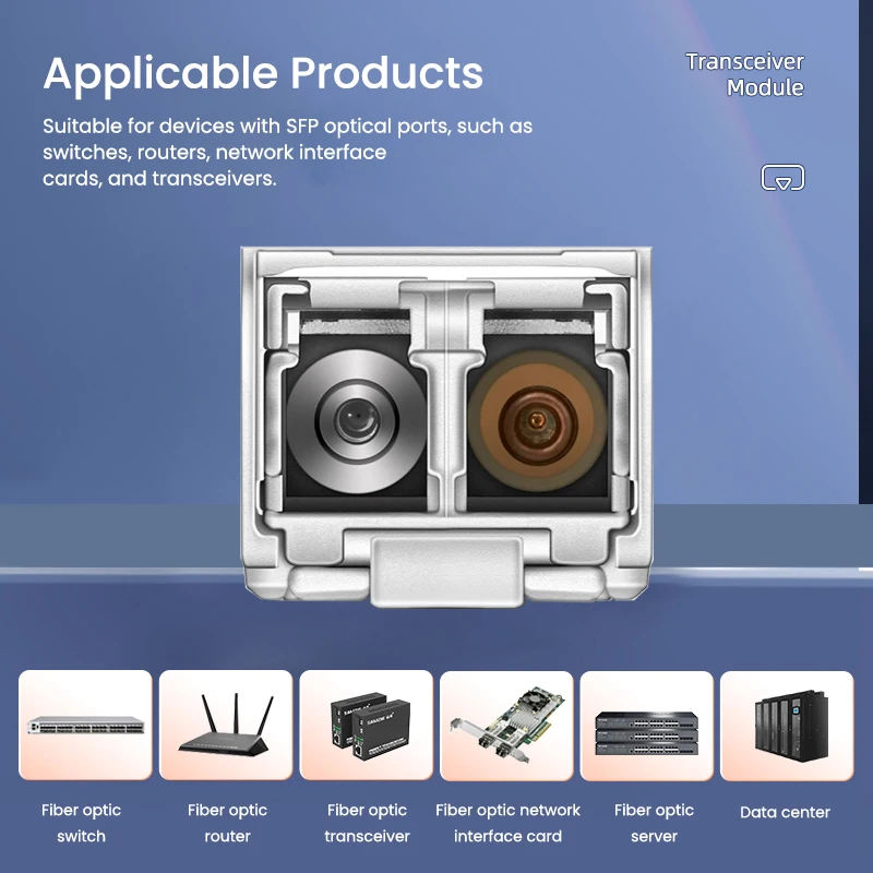 Transceptor Ethernet Natalink 10G SFP+ SR LC 850nm Módulo óptico dúplex multimodo Cisco, Ubiquiti, Netgear, Fortinet, Mikrotik - imagen 2