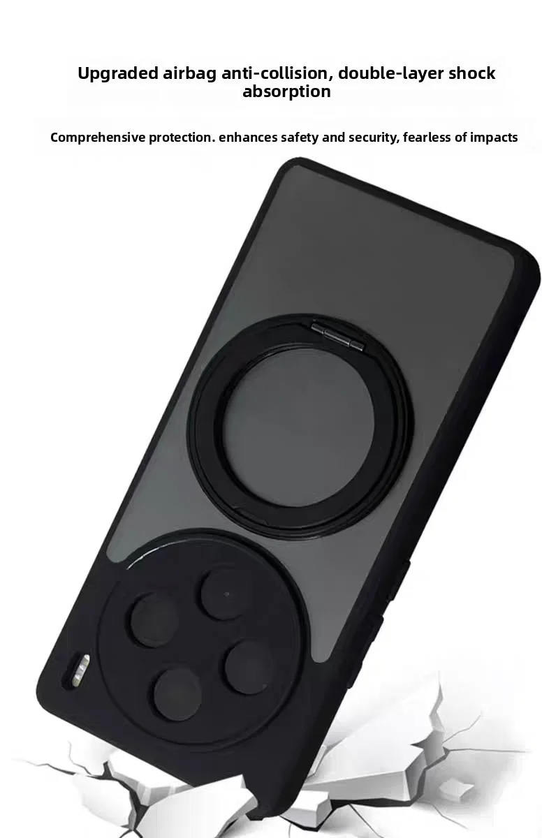 Para VIVO X300 Pro funda dura con soporte de anillo funda protectora trasera magnética para VIVO X300 X200 Pro Mini X200 Ultra Shell - imagen 5