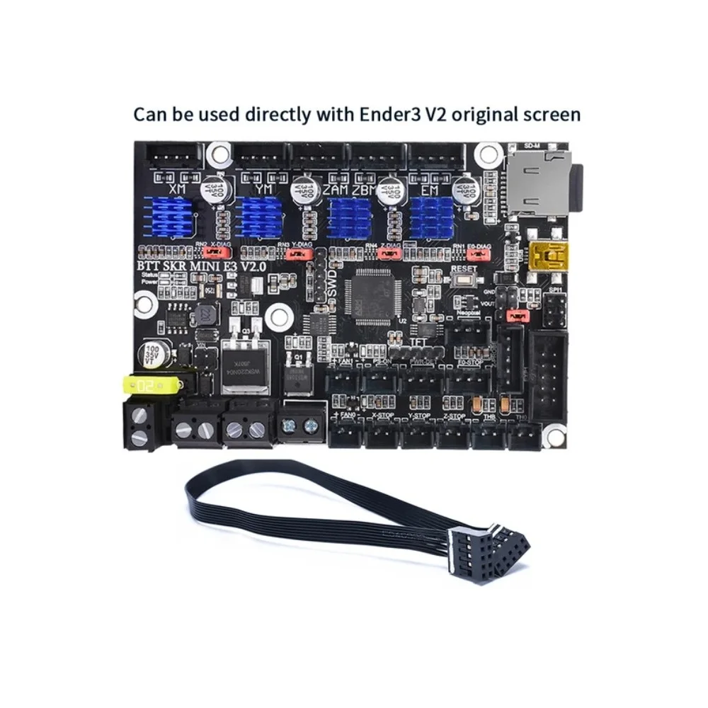 BIGTREETECH SKR MINI E3 V2.0 32Bit placa base integrada TMC2209UART actualización para TFT35 E3 V3.0 Ender3V2 CR10 Voron V0.1 impresora 3D - imagen 5