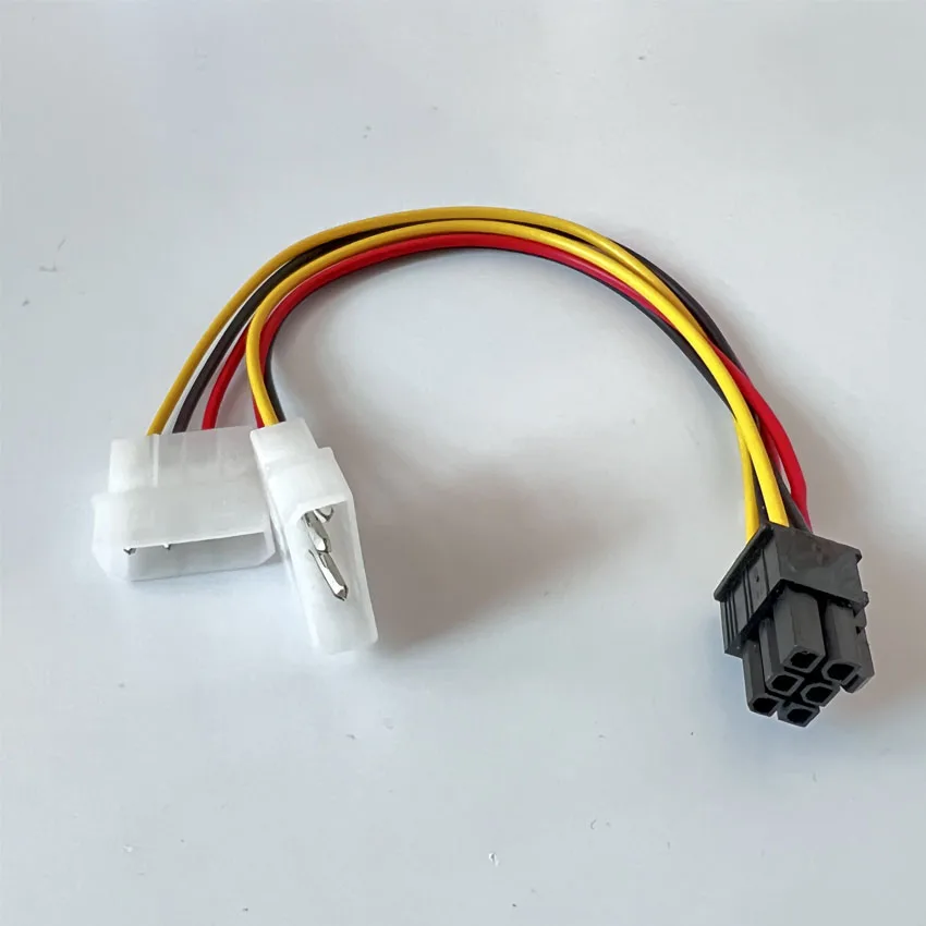1/3/5 Uds IDE Dual 4pin Molex a 6 pines macho PCI-E Y tipo Molex IDE Cable adaptador conector para tarjetas de vídeo - imagen 3