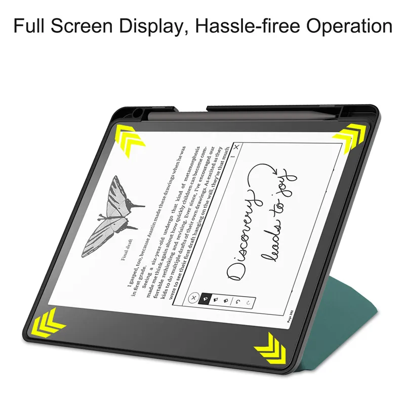Funda inteligente para Kindle Scribe 2022, carcasa trasera de TPU con soporte plegable múltiple de 10,2 pulgadas para Kindle Scribe, 2022 con apagado/Encendido automático - imagen 2
