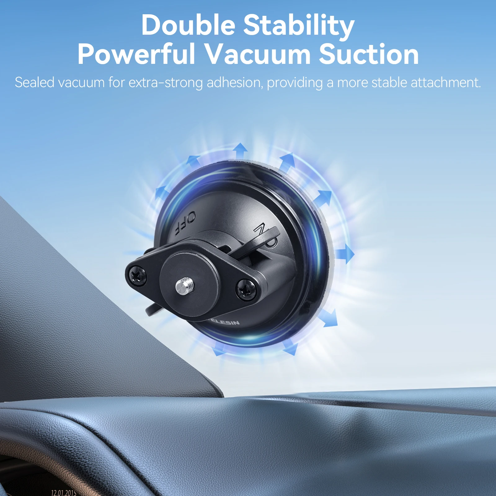 TELESIN-Base de soporte de succión magnética para Cámara de Acción, ventosa para Insta360 G03, accesorios para Insta360 Go3 - imagen 4
