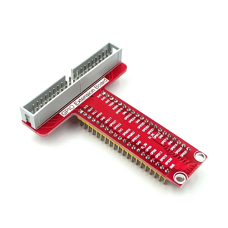 Placa de expansión para Raspberry Pi 4 3 B +, accesorios tipo T GPIO + cable Raspberry pi 40P, placa PCB roja/azul - imagen 5
