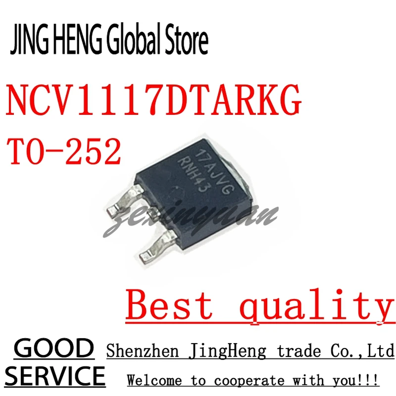 5 uds NCV1117DTARKG 17AJVG TO-252 regulador de voltaje de tres terminales