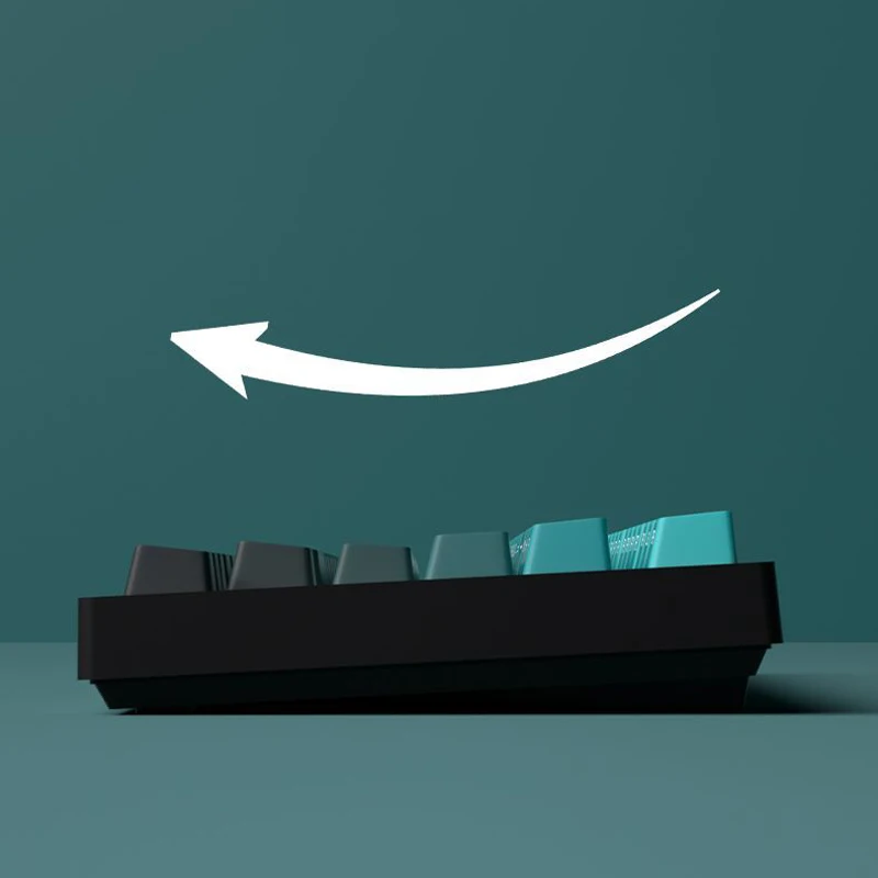 Teclas de doble disparo PBT de 135 teclas, perfil de cereza cian degradado, impresión lateral, teclas retroiluminadas RGB para teclados de interruptores MX - imagen 4