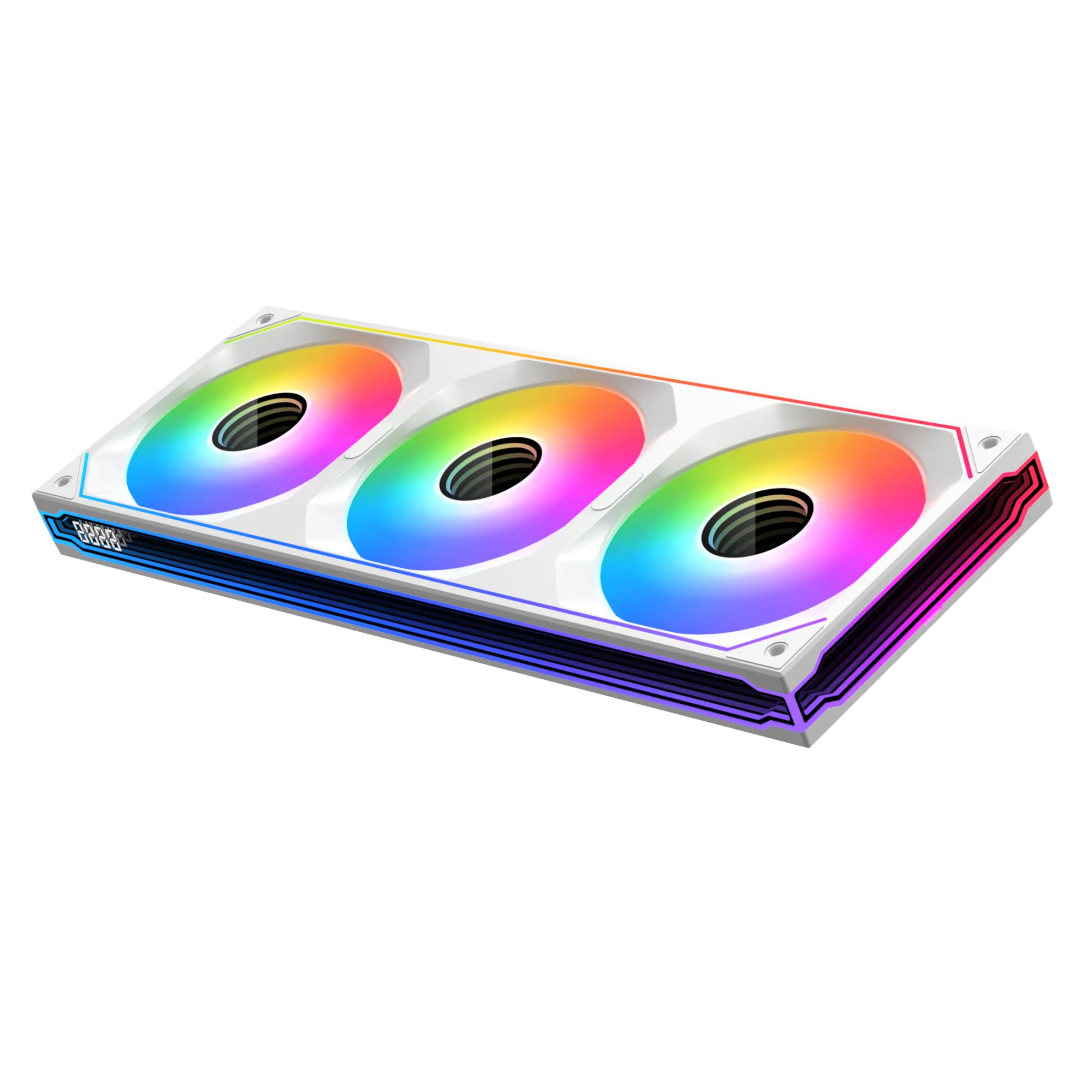 XIGMATEK SF360 DIGITAL ARGB PC ventilador con cubierta espejo infinito sincronización de la placa base 4PIN PWM CPU ventilador enfriador estructura unida - imagen 3