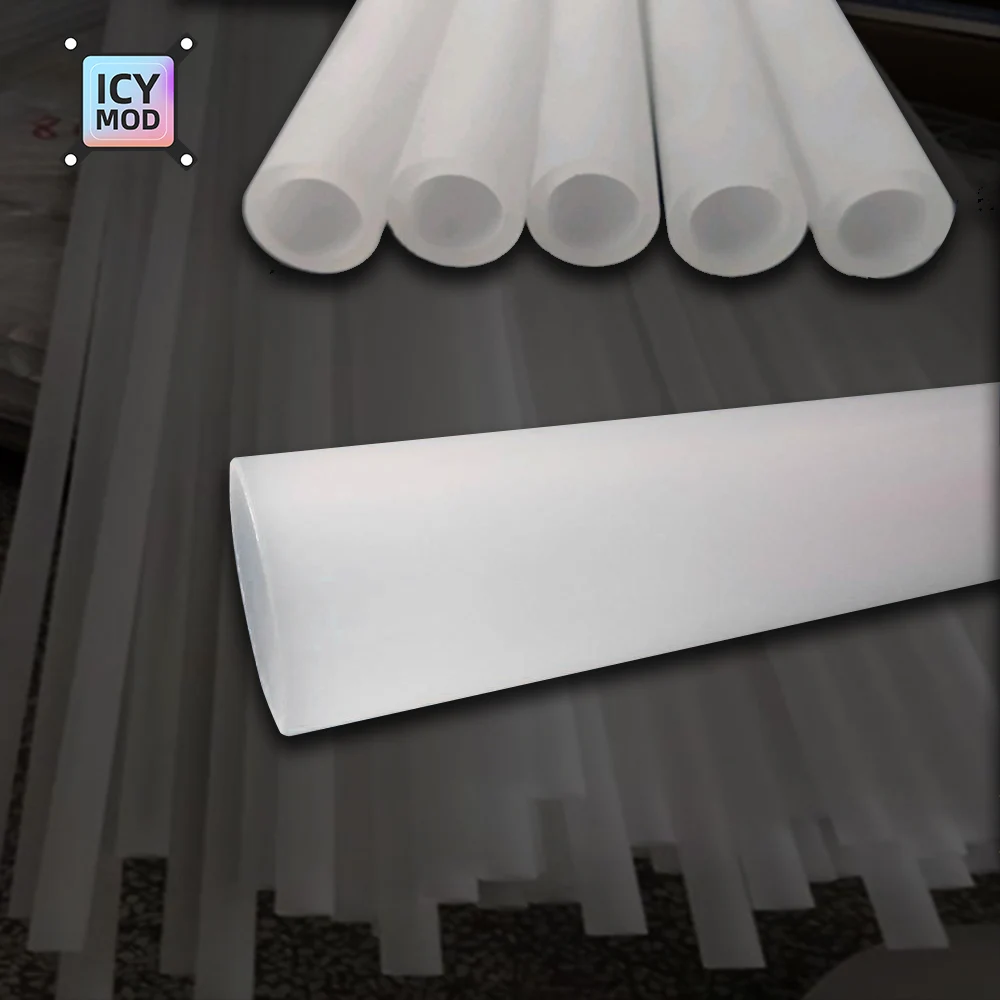 Tubo de acrílico PMMA mate, 50CM, 2 piezas, 12mm OD/14mm/16mm, esmerilado duro, 10x14 500mm, PC, refrigeración líquida, enfriador de agua, bucle personalizado - imagen 4