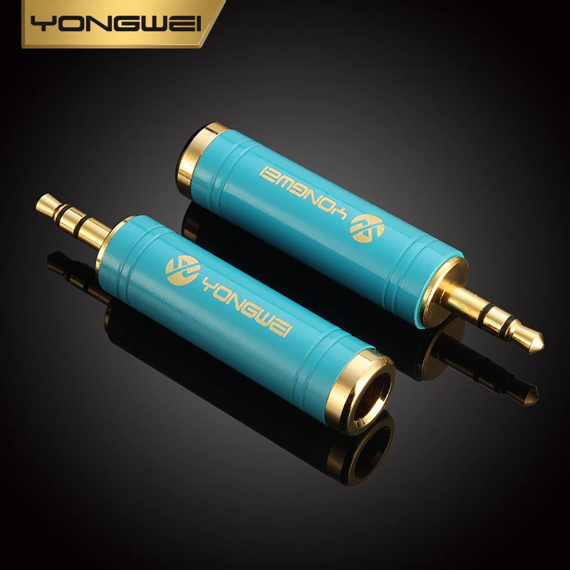 YONGWEI para amplificador altavoz Cable auxiliar conector de 3,5mm a 6,35mm adaptador de guitarra eléctrica Jack 3,5 a 6,5 enchufe de Audio de micrófono - imagen 5