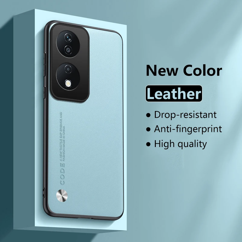 Funda de cuero para Huawei Honor X7b, cubierta dura de protección de silicona mate de fibra de carbono para teléfono Honor X7b, CLK-LX1 CLK-LX2 - imagen 2