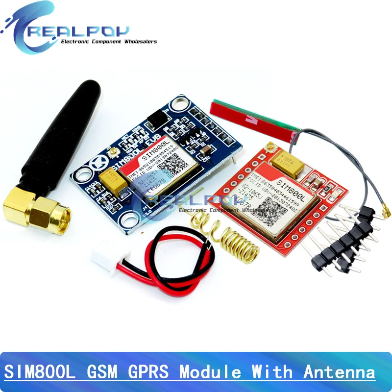 Módulo SIM800L GPRS GSM, tarjeta Micro SIM, núcleo de puerto serie TTL de cuatro bandas, antena PCB, placa WIFI inalámbrica para teléfono inteligente Arduino