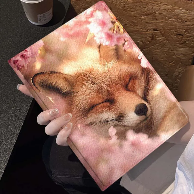 Linda imagen de zorro Animal para Samsung Galaxy Tab S11 S10 S9 S8 S7 S6 A10.1 A9 A8 A7 10,1 Lite FE Plus pulgadas funda para tableta - imagen 3