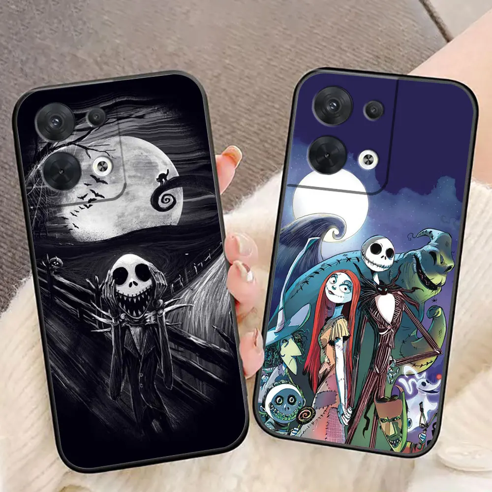 Funda de teléfono con foto personalizada de pesadilla antes de Navidad para OPPO RENO 13 13F 12 11 11F 10 8 8T 7 7Z 6 6Z 5 5F 4F 4 LITE F29 - imagen 2