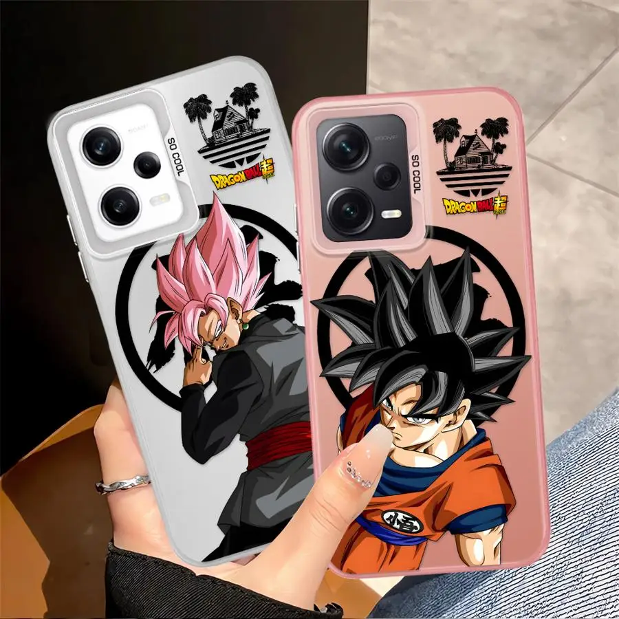 Funda con logotipo de Dragon Ball Black Goku para Xiaomi Redmi Note 14 Pro Plus 10Lite 9s 10s 12s 11s 13 12 11 funda trasera para teléfono