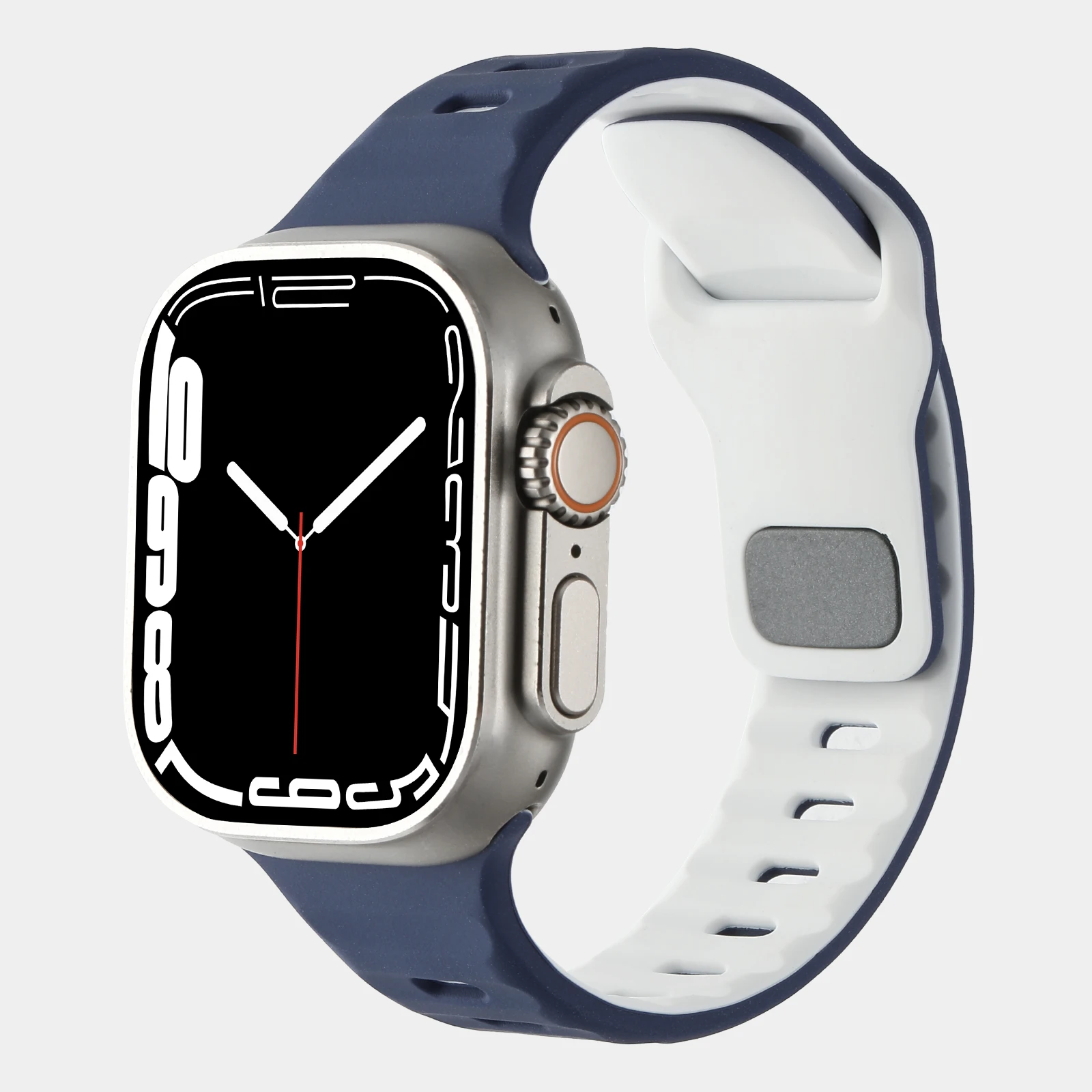 Correa deportiva de silicona para Apple Watch, Correa de 44mm, 45mm, 42mm y 46mm, serie iWatch 10 9 8 7 6 SE 5 4 Ultra 2 49mm - imagen 5