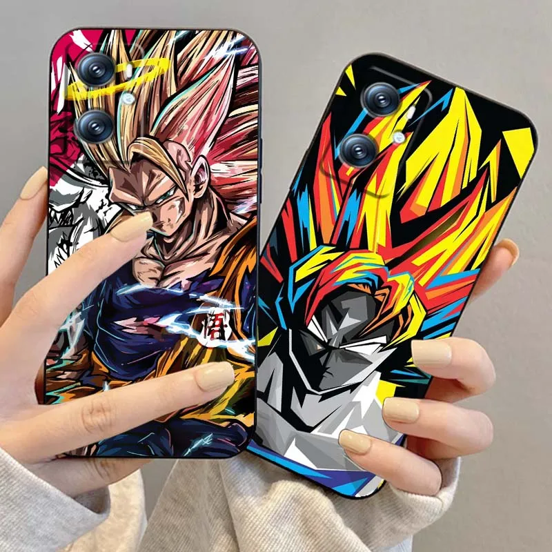 D-Dragons B-Balls moda para OPPO Reno 7 A96 A40 A58 5 6 Realme GT A74 A78 Neo2 A74 A78 Find X5 X3 X7 X8 funda de teléfono negra - imagen 2