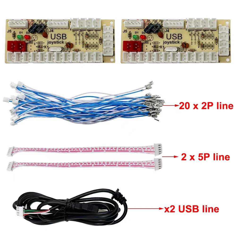 Codificador USB Arcade Zero Delay - Placa para Joystick PC - imagen 5