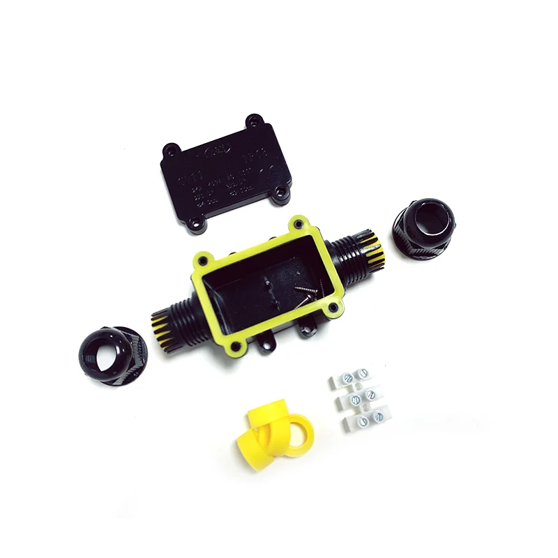 Caja de conexiones impermeable para exteriores, bloque de terminales LED IP68, 3P, 6-12mm, accesorios de cableado eléctrico, ignífugo, 2/3 V, 24A, 450 vías - imagen 3