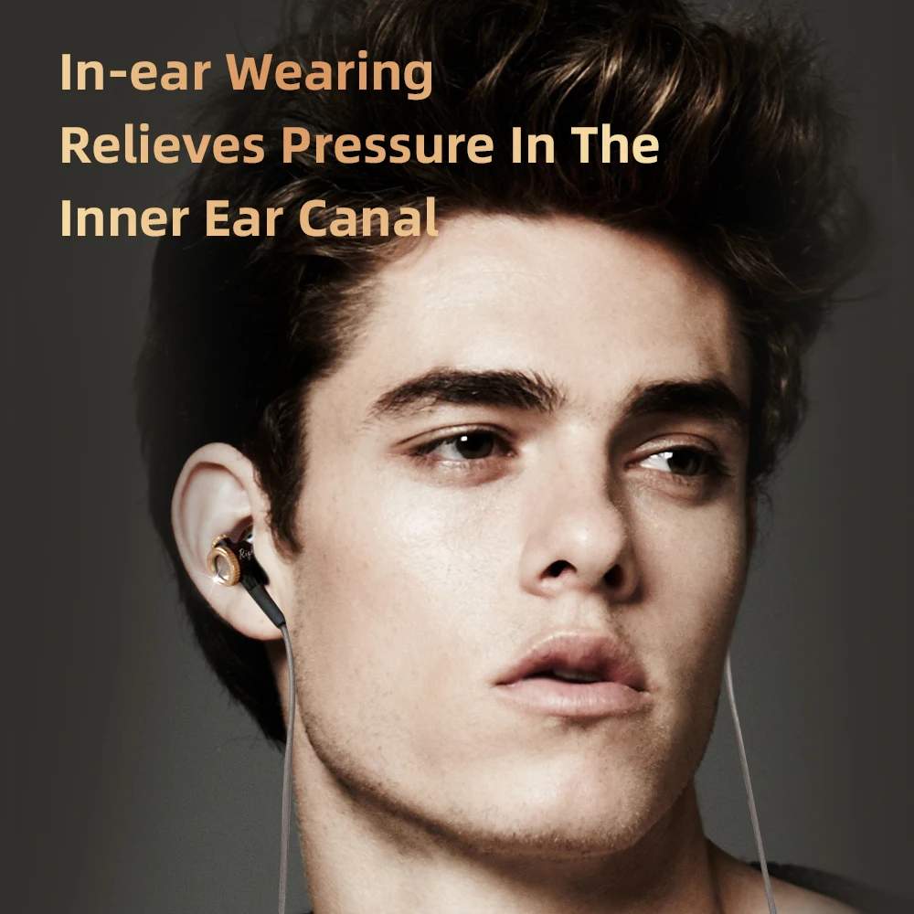 D08 Metal HiFi tipo C y 3,5mm auriculares internos auriculares de cabeza plana con cable sonido claro auriculares bajos para Samsung con auriculares con micrófono HD - imagen 4