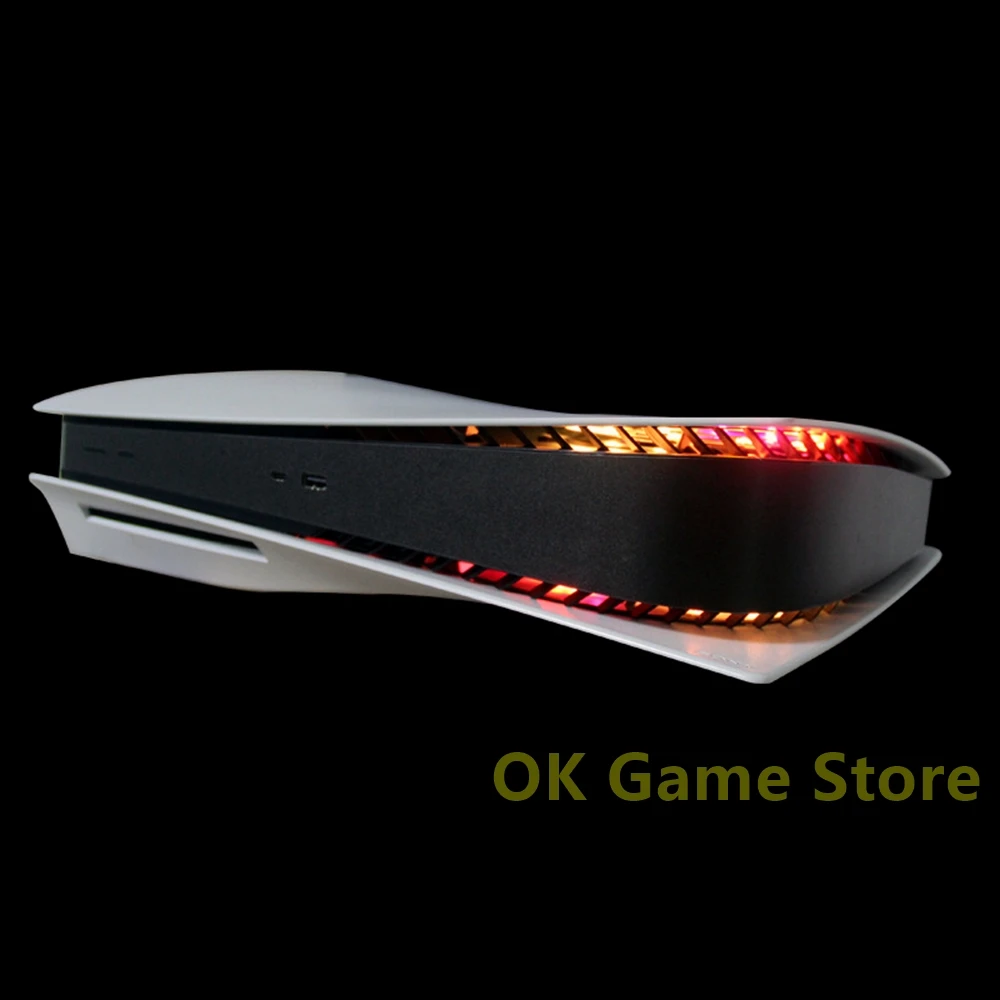 Luz de Color RGB para PS5, lámpara de efectos múltiples Multicolor con Control remoto, función de captación de iluminación LED, 1 ud.