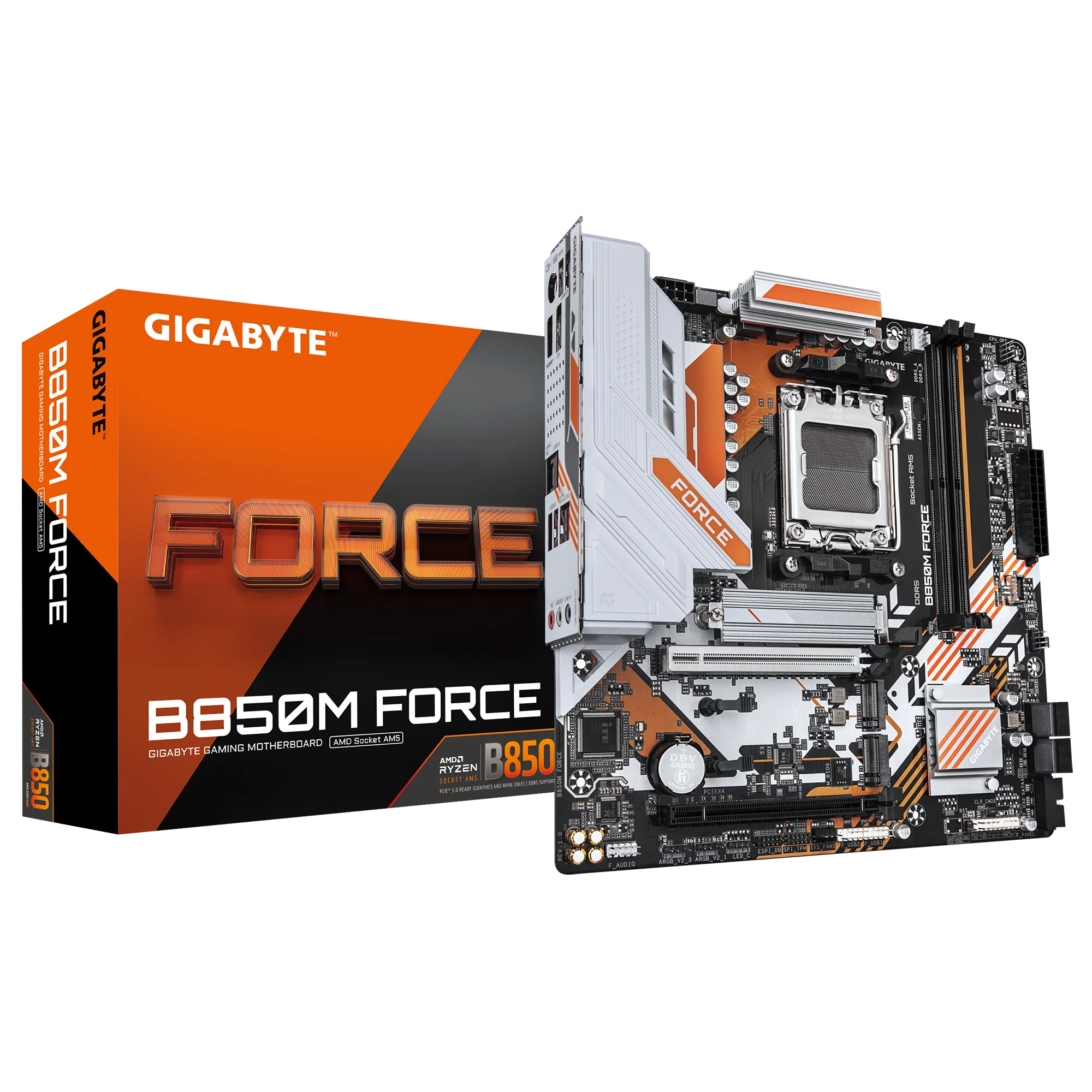 GIGABYTE nuevo B850M FORCE placa base Socket AM5 para Ryzen 9000 8000 7000 Series CPU doble canal Micro ATX DDR5 SATA3 M.2 - imagen 4