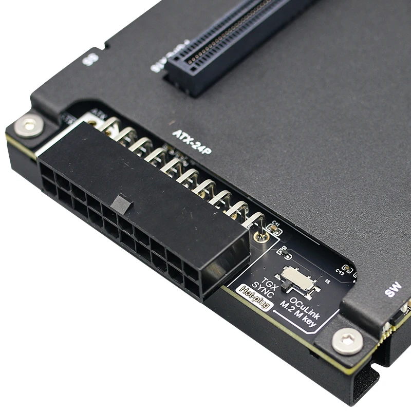 OCuP4V2 OCuLink Tarjeta gráfica externa Dock PCI-E 4,0 x4 ReDriver Adaptador de llave M.2 M opcional para computadora portátil Mini PC a tarjeta de vídeo - imagen 4