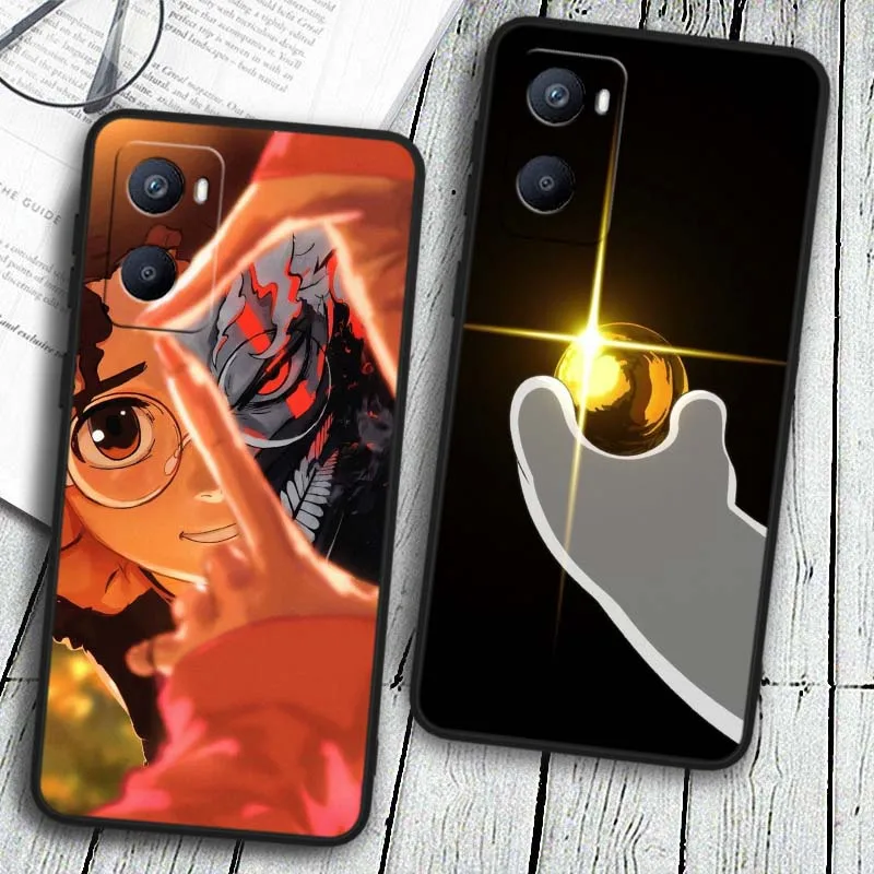 Funda de Anime Art Dandadan para OPPO A98 A96 A94 A78 A18 A74 A72 A57 A16 A53 Find X5 X3 Pro Lite funda de teléfono negra - imagen 2