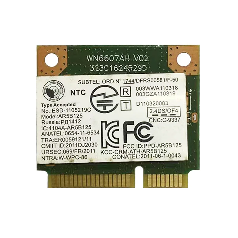 Atheros-tarjeta Wifi AR5b125 5B125, Mini PCI-E para Lenovo G400, G500, G405, G505, Z500, P500, G700 - imagen 4