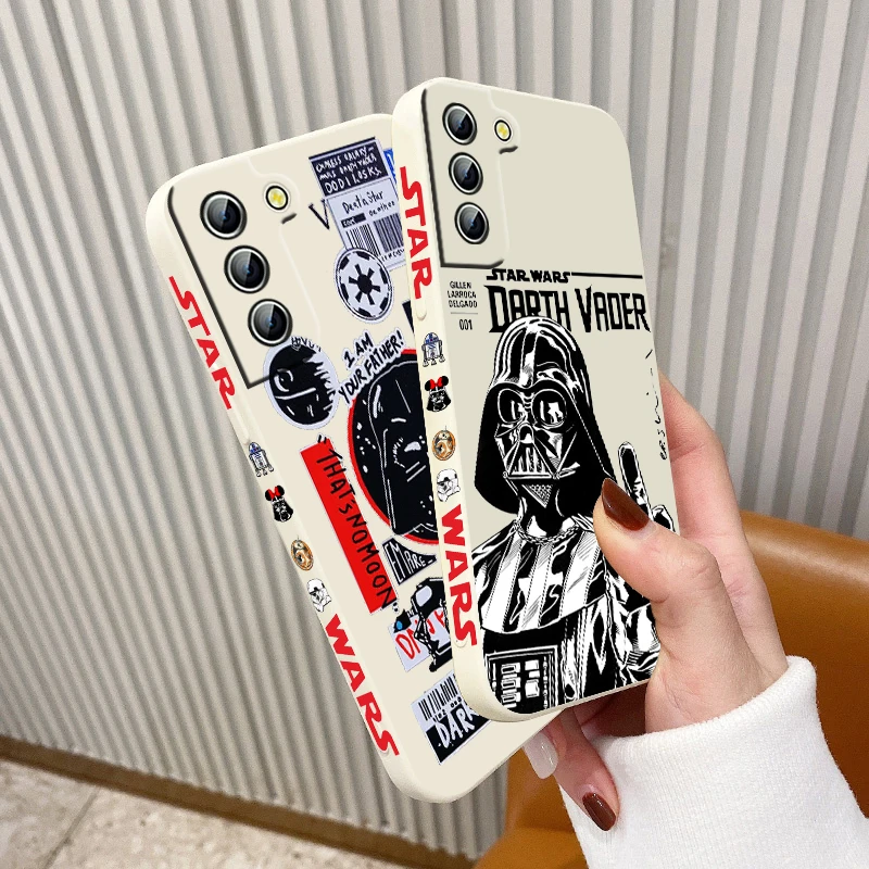 Funda de teléfono de ciencia ficción s-tar Wars para Samsung Galaxy S22, S21, S20 Pro, FE, S10, Note 20, 10 Plus, Ultra líquida, cubierta de cuerda izquierda - imagen 3