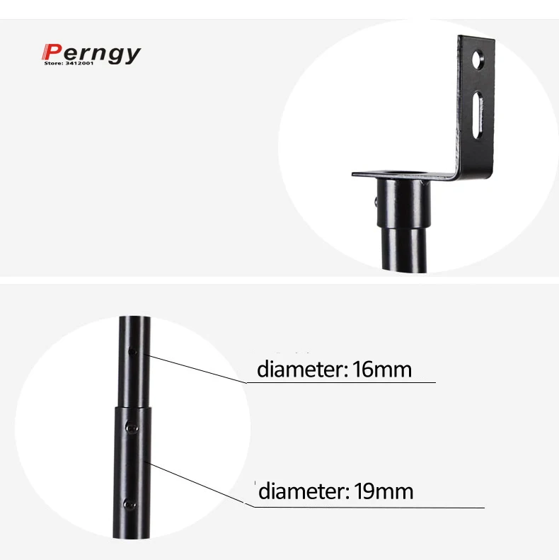 (1 par = 2 uds) XT-F1 650-1200mm altavoz de sonido envolvente ajustable en altura altavoz satelital estante altavoz soporte de exhibición de suelo 2kg - imagen 4