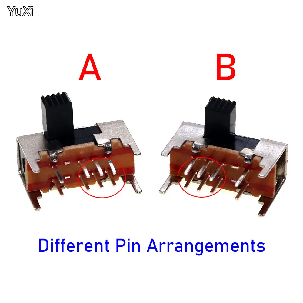 Interruptor deslizante con banda de oscilación de 3 archivos, miniinterruptor de fuente de alimentación Horizontal, encendido y apagado, 10 Uds. - imagen 2