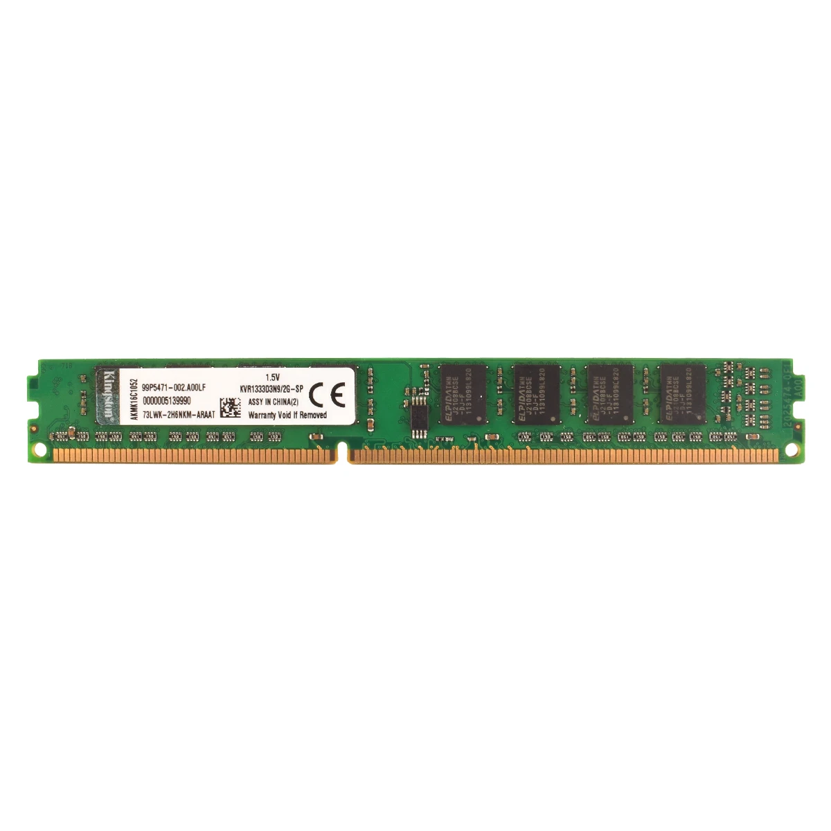 Kingston-Memoria RAM DDR3 de escritorio de 2GB, 1333MHz, 800MHz, 667MHz, modelo de PC2-5300, PC2-6400, DIMM - imagen 2