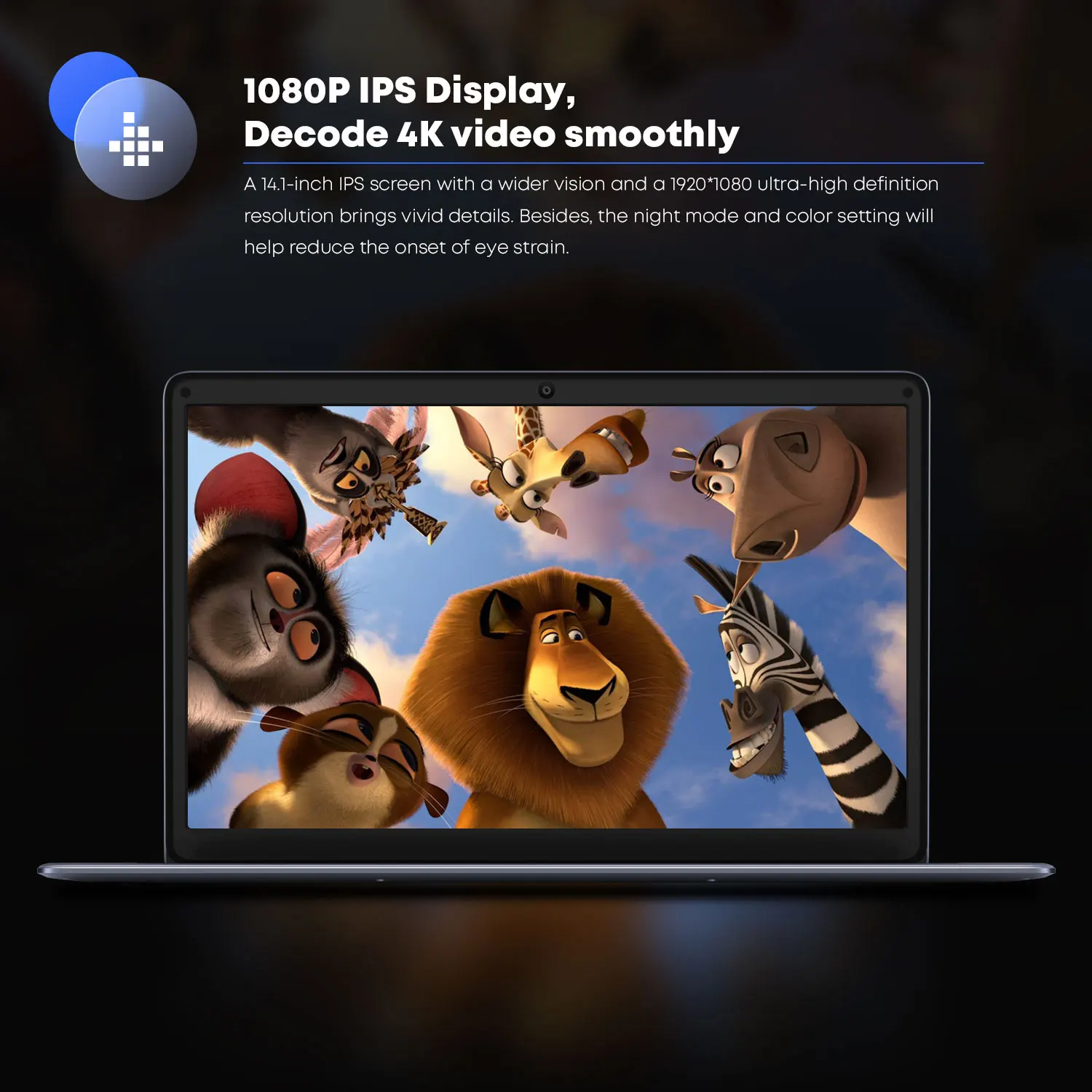 CHUWI HeroBook Pro portátil pantalla IPS de 14,1 pulgadas 8GB RAM 256GB SSD Intel Celeron N4020 Dual Core Windows 11 sistema ordenador PC - imagen 3