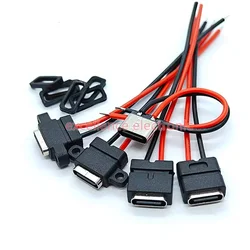 Conector USB-C Hembra Impermeable con Tornillo – Carga Rápida