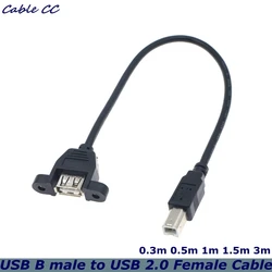 Cable Extensor USB 2.0 Hembra a Macho para Impresora