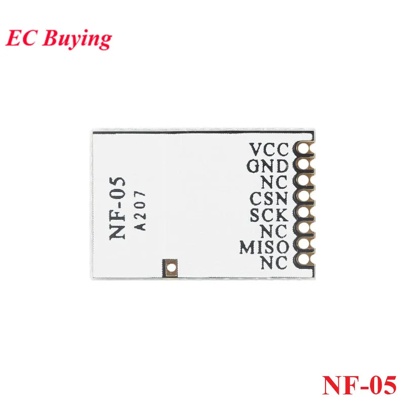 NF-05 NF-05-S Módulo inalámbrico 2,4G Chip Ci24R1 interfaz SPI 2,4 GHz banda ISM GFSK/FSK PCB antena integrada - imagen 3