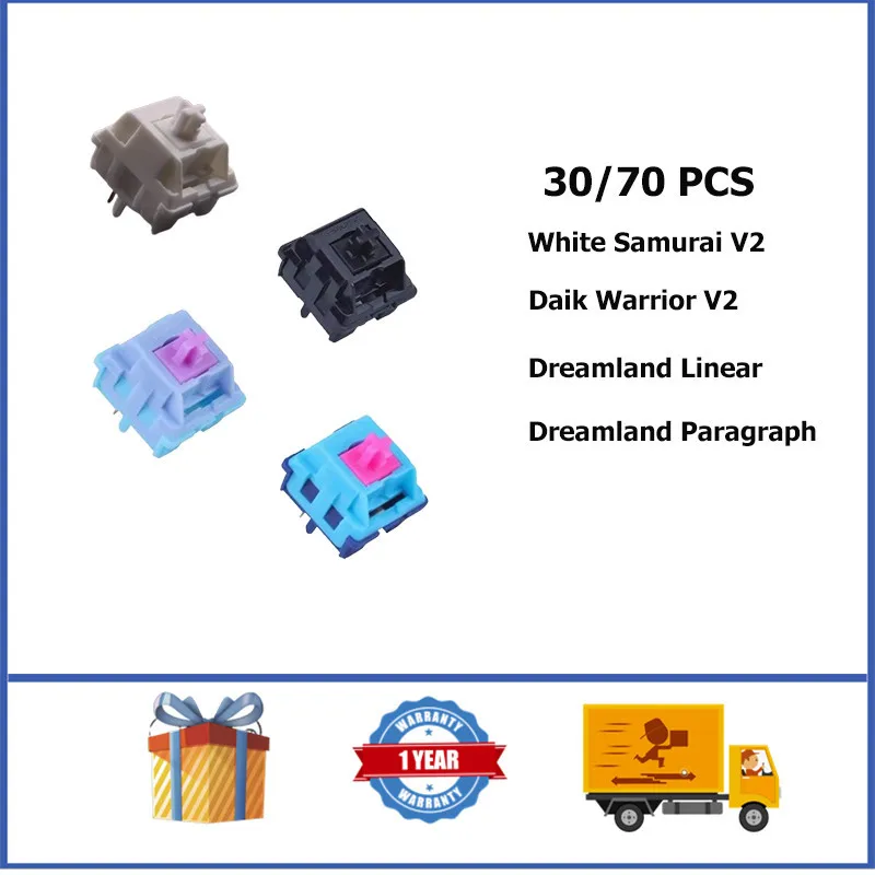 Interruptor de teclado mecánico g-square Samurai V2, Daik Warrior V2, Dreamland Linear, Dreamland, párrafo, 5 pines
