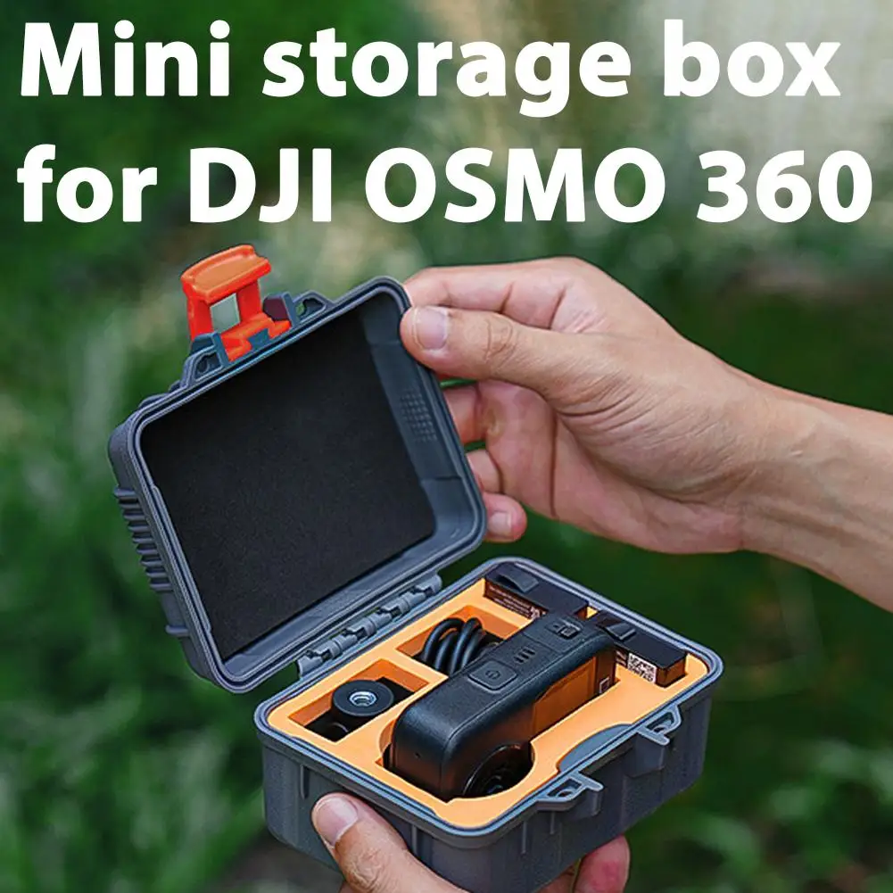 Para DJI OSMO 360 Mini maleta cámara panorámica anticaída y resistente a la presión protección de seguridad caja de almacenamiento accesorio al aire libre - imagen 4