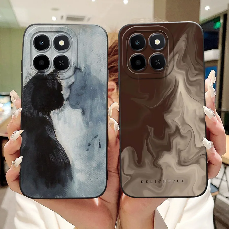 Funda de teléfono con pintura a la moda para Honor X6c, funda de silicona suave a prueba de golpes para Honor X6C 4G NIC-LX1 LX2 LX3, parachoques - imagen 5