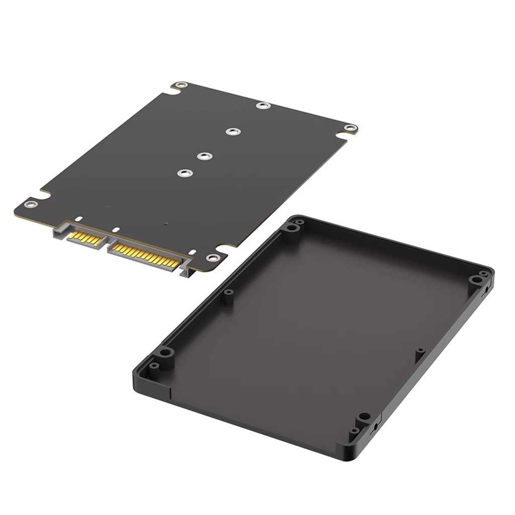Para M.2 NGFF a 2,5 SATA SSD caja B & M Key SATA a 2,5 pulgadas SATA 3,0 tarjeta convertidora de disco duro con caja de plástico de 7mm - imagen 3
