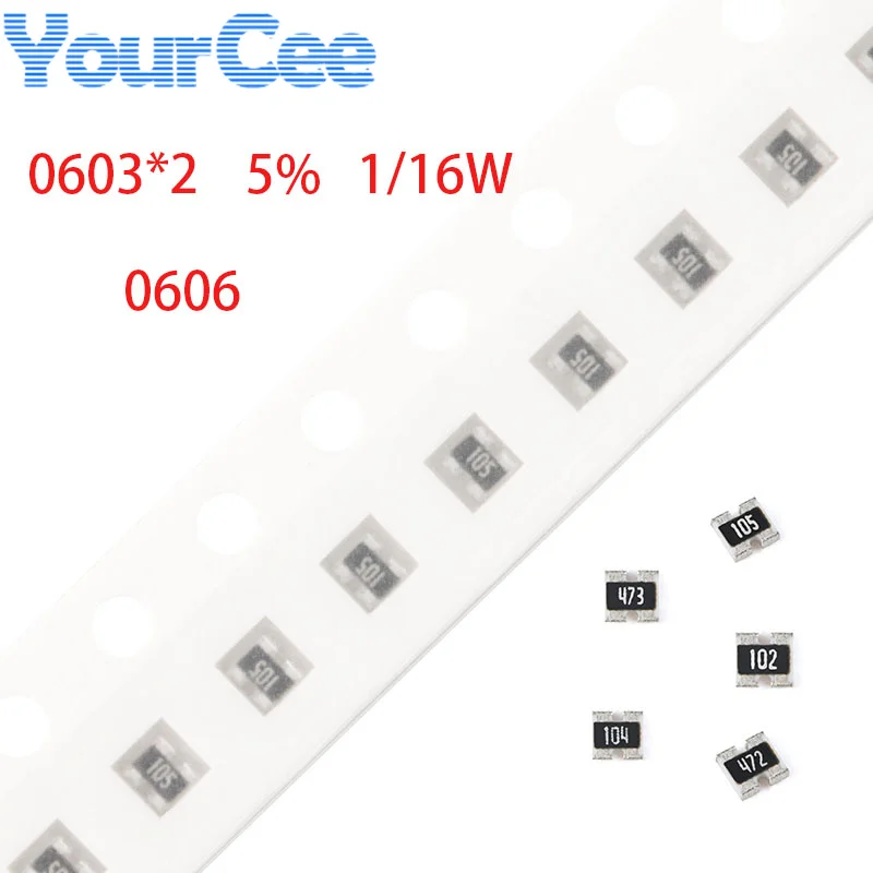 Resistencia de red SMD Array, 0 ~ 1M, 0, 10, 22, 33, 47, 100, 0606, 0603, 100, 220, 1K, 330 K, 470 K, 2,2 K, 3,3 K, 10K, 20K, 33K, 47K, 4,7, 100, piezas K ohm 1M