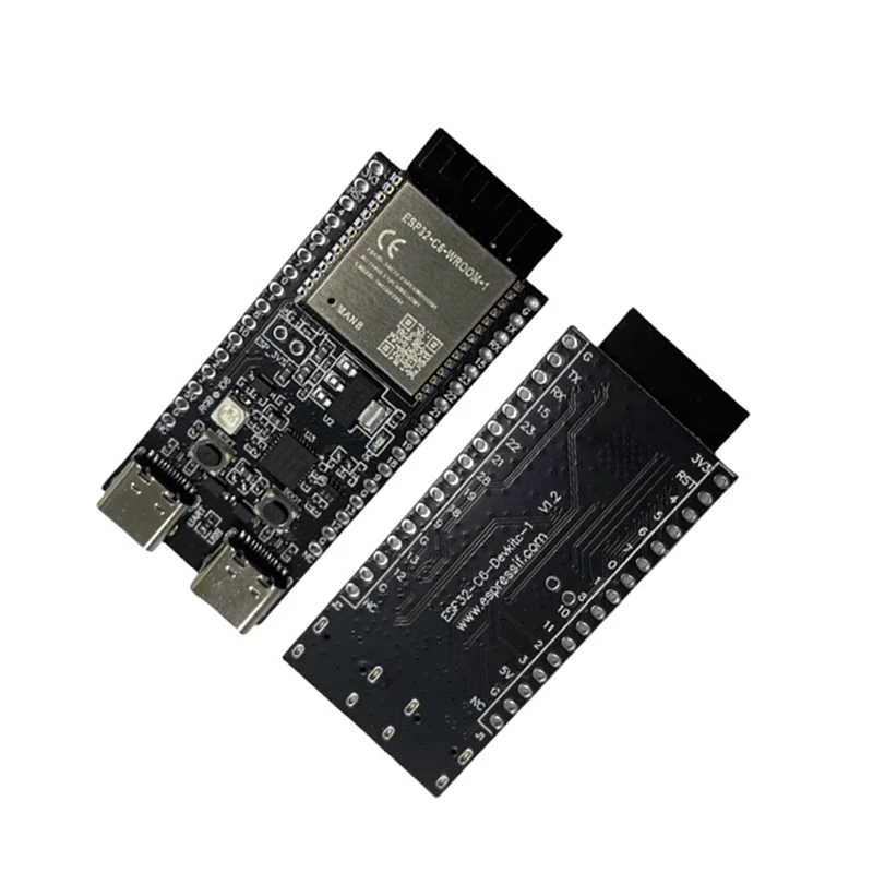 Placa de desarrollo de ESP32-C6-DevKitC-1, placa central WiFi Bluetooth CP2102, módulo ESP32-C6-DevKitC-1-N8 integrado, interfaz de TYPE-C - imagen 3