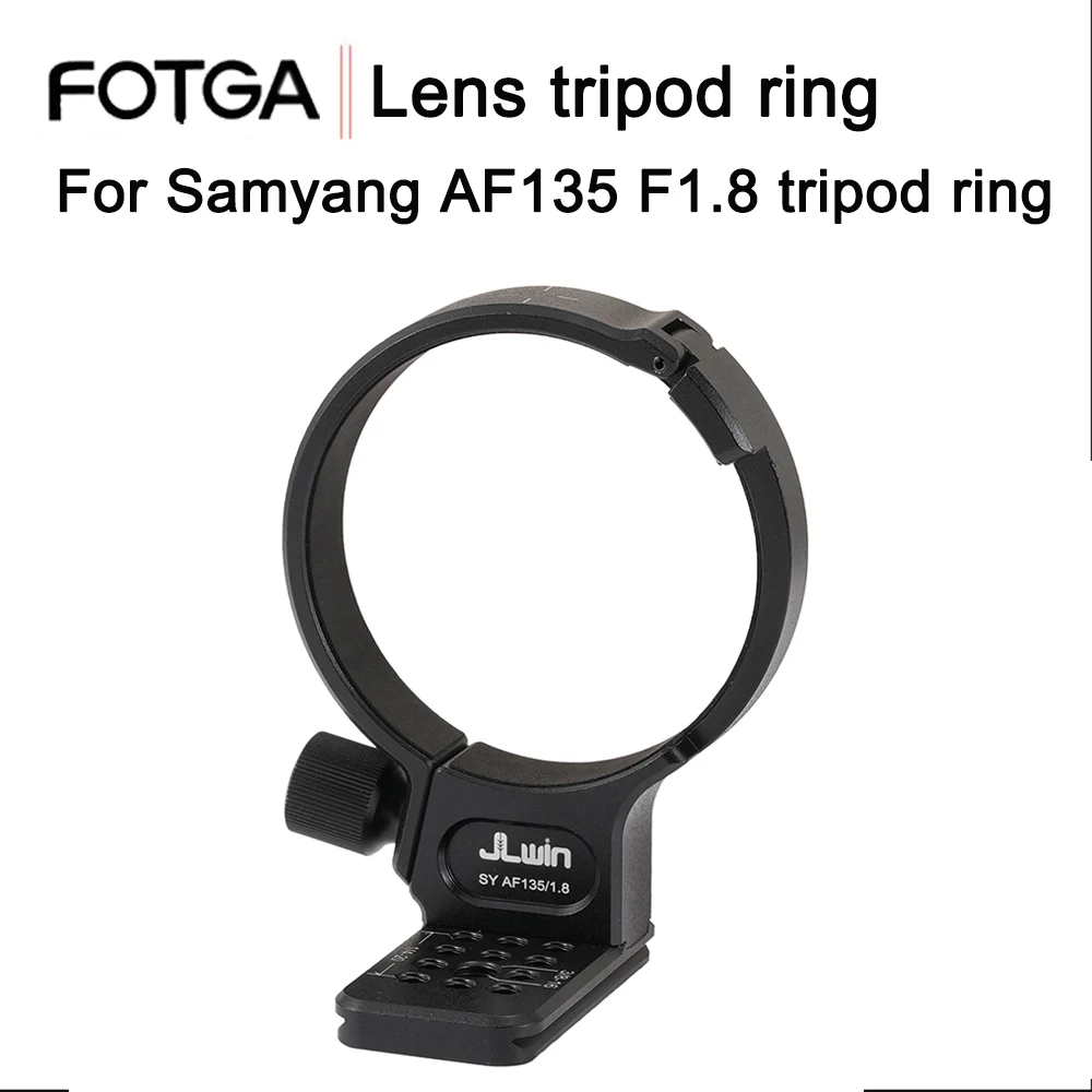 FOTGA 1/4, adaptador de anillo Base de cuello de montaje de trípode de liberación rápida para Samyang AF135 F1.8, soporte de lente de cámara, accesorios de anillo de trípode - imagen 2