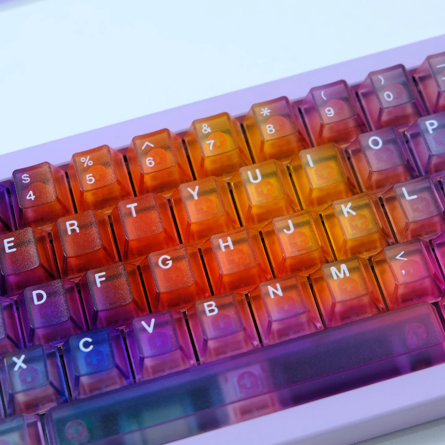 Teclas gradiente niebla transparente Cherry Pc 122 teclas transmisión de luz teclas de teclado Diy personalizadas - imagen 3