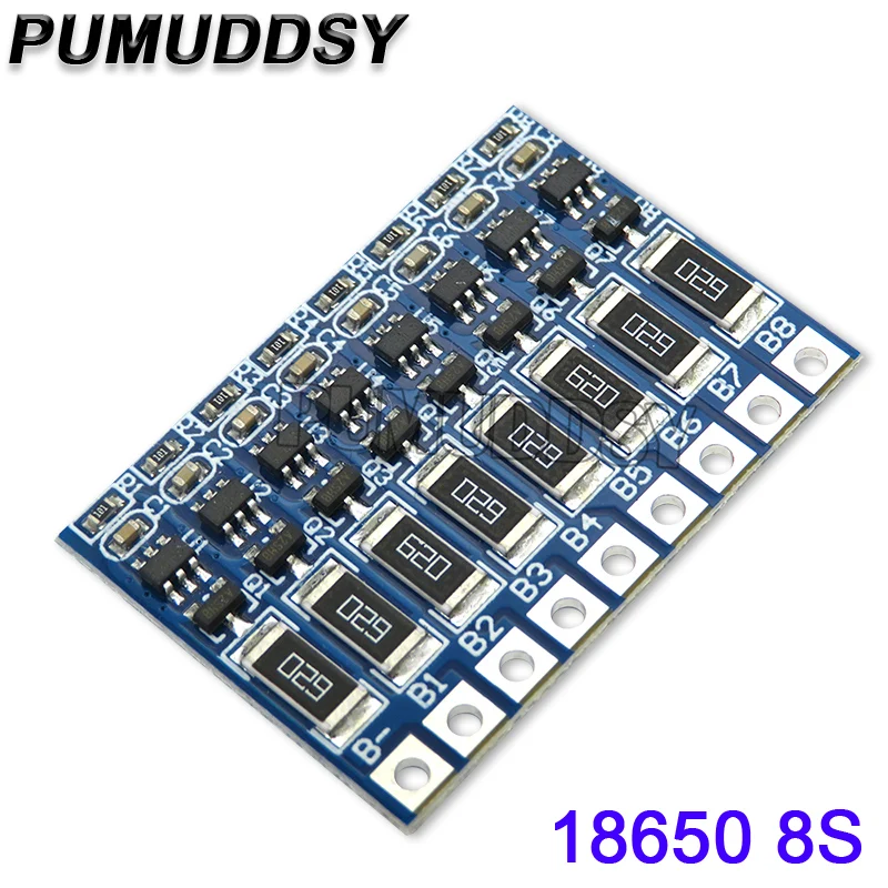 Placa de protección de cargador de batería de litio 3S 4S 6S 7S 8S BMS 18650, equilibrador de Banco de energía Li-ion Lipo PCB, ecualizador de carga - imagen 5